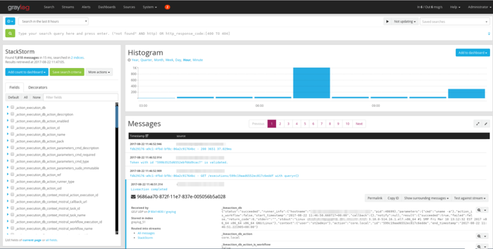 StackStorm Centralized Logging with Graylog - StackStorm