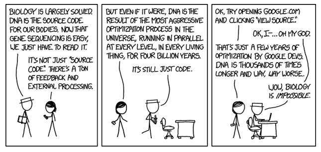 dna sequencing cartoon